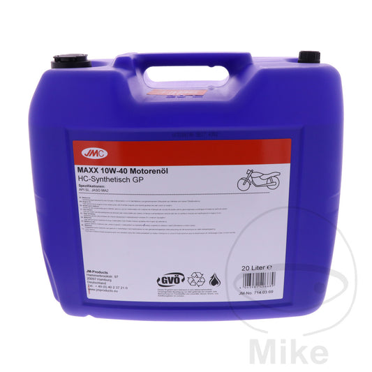 Huile Moteur JMC 10W40 4T HC-Synthèse 20 L