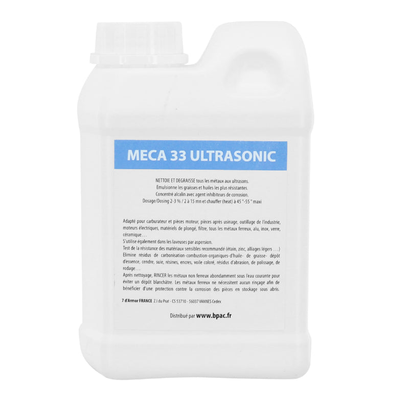Détergent nettoyeur professionnel ultrasons MECA33 1L Sélection P2R