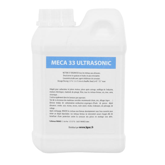 Détergent nettoyeur professionnel ultrasons MECA33 1L Sélection P2R