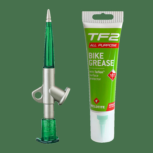 Graisse vélo Weldtite TF2 au téflon avec pistolet 125 ml