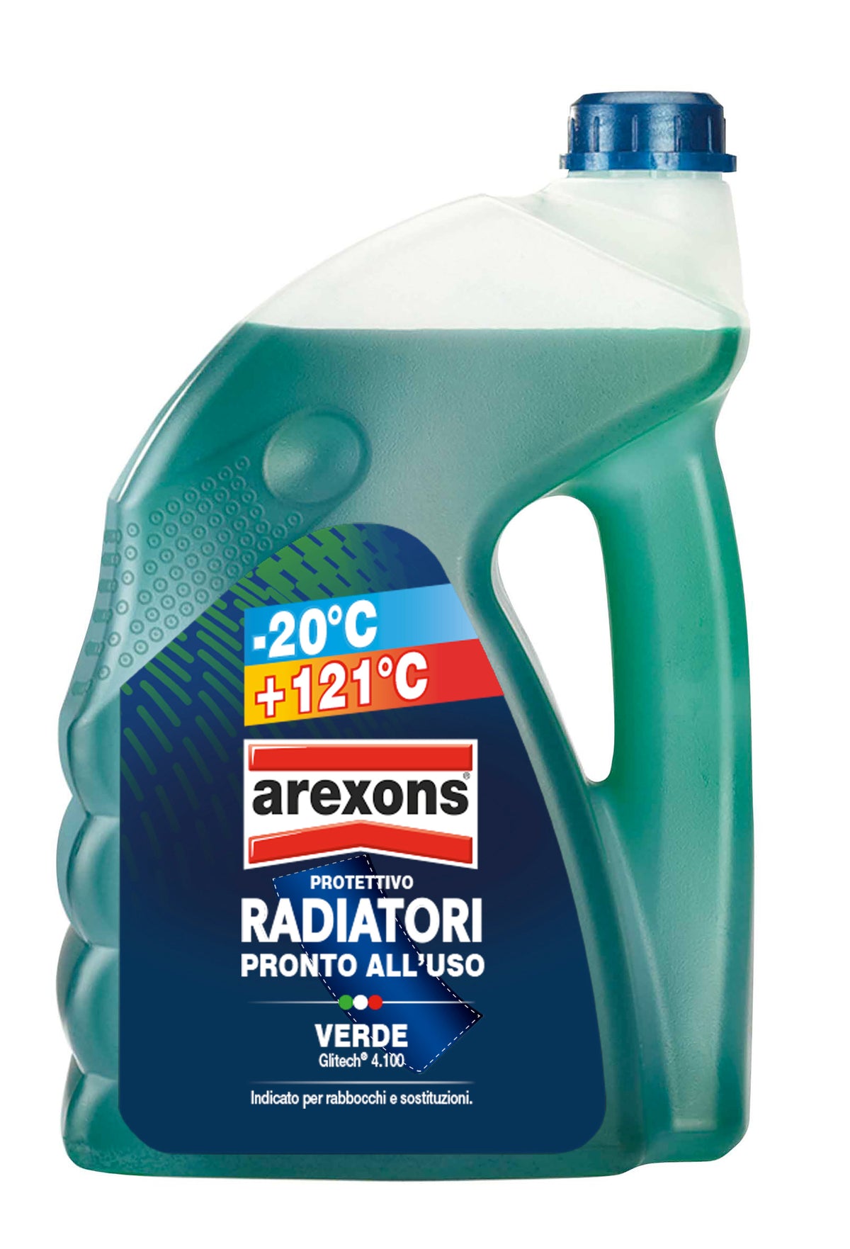 Liquide de refroidissement vert 4,5L universel -20°C/+121°C Arexons