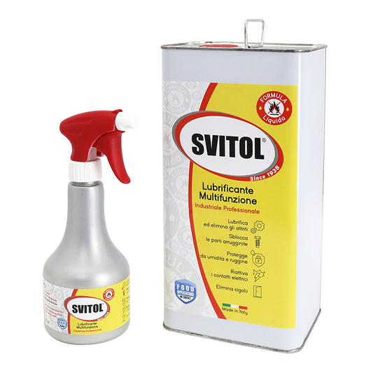 Lubrifiant Arexons Svitol multifonctions professionnel formule améliorée point éclair 100°C spray 400 ml + recharge 5 L