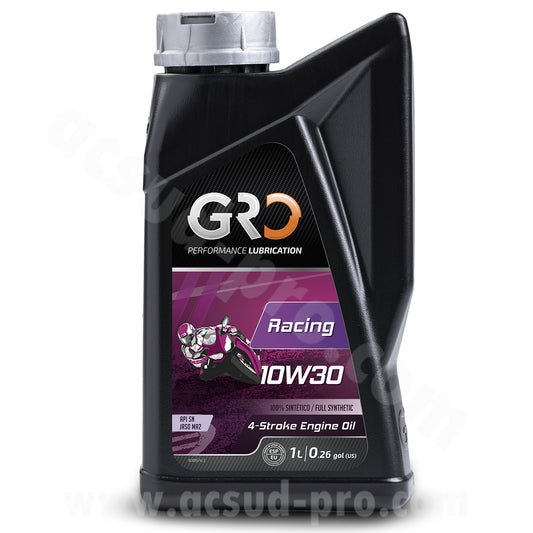 Huile moteur Global Racing 4T 10W30 100% synthèse 1L