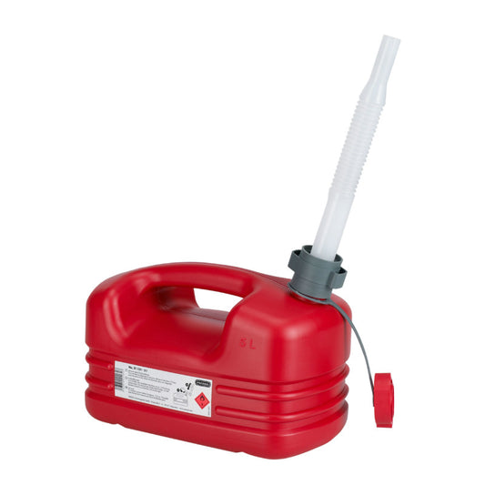 Bidon essence Pressol polyéthylène rouge bec flexible 5L