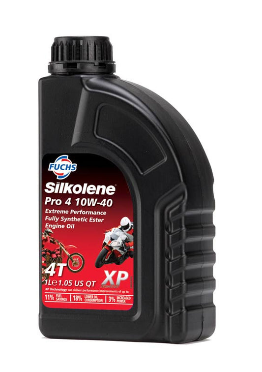 Silkolene PRO 4 10W-40 XP - Huile moteur 4T synthèse 1L