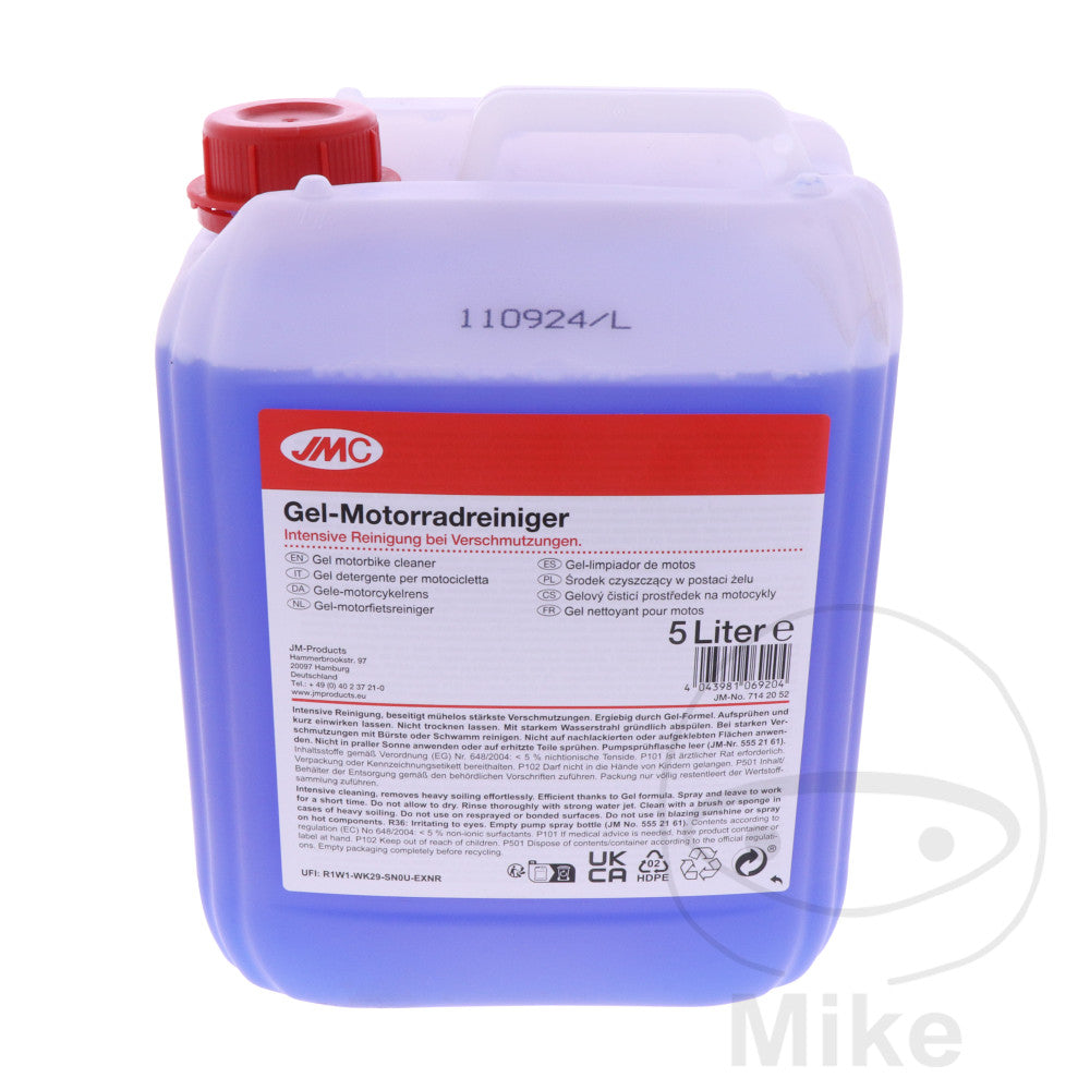 Gel nettoyant pour moto JMC 5 litres