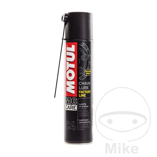 Spray nettoyant chaîne Motul C4 Blanc 400 ml