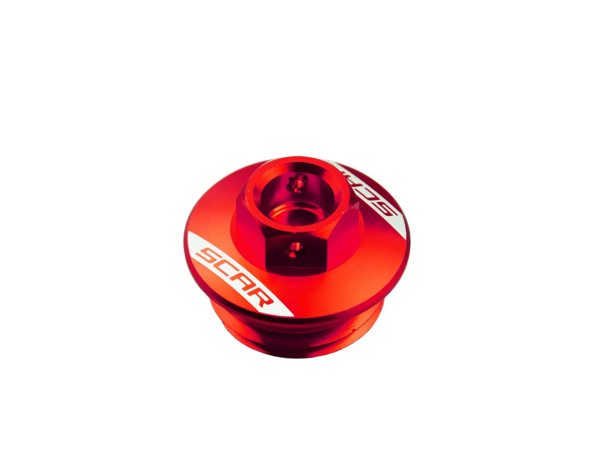 Bouchon de remplissage d'huile rouge SCAR RACING