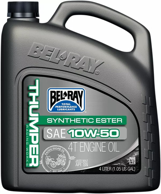 Huile moteur 4 temps Thumper® Racing ester synthétique Bel-Ray