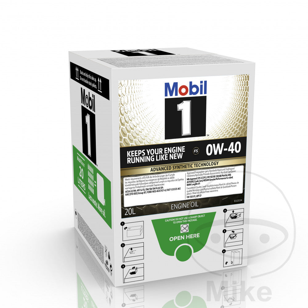 Huile moteur Mobil 0W40 FS 20L