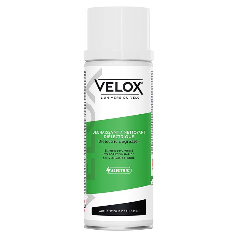 Nettoyant dégraissant vélo Velox diélectrique pour VAE - Aérosol 400 ml