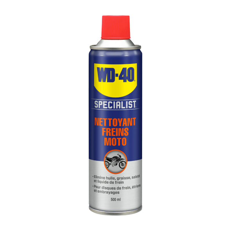 Nettoyant frein WD-40 Specialist moto - aérosol 500 ml