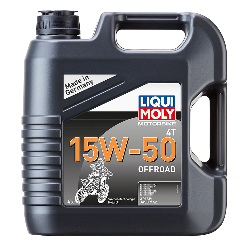 Huile moteur 4 temps synthétique Liqui Moly Moto Offroad 15W50 4 L