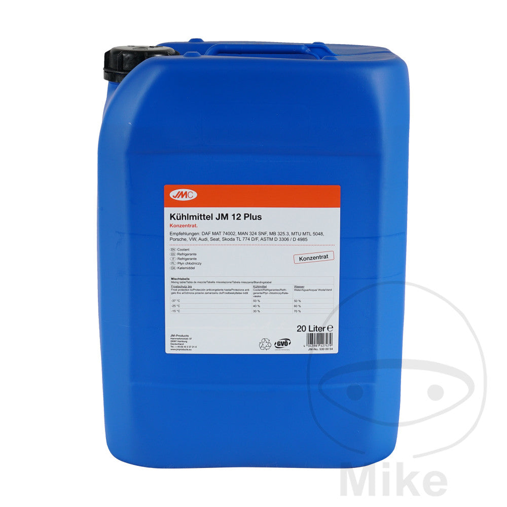 Liquide de refroidissement JM 12+ 20 L avec robinet de vidange antigel JMC