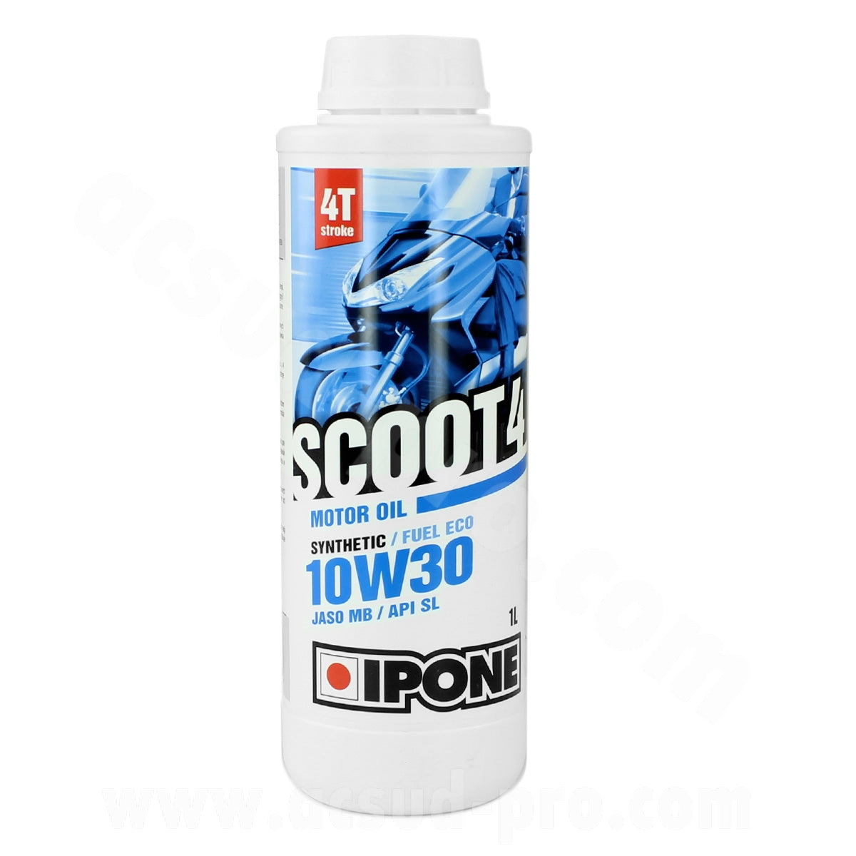 Huile moteur Ipone 4T scooter 10W30 synthèse 1L