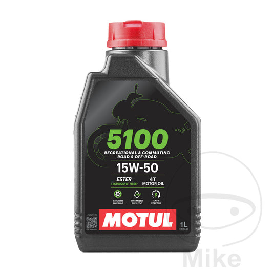 Huile moteur 15W50 4T Motul HC-Synthèse 5100 1 litre