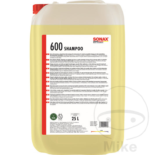 Shampooing brillant 25 litres Sonax M système de lavage intégré