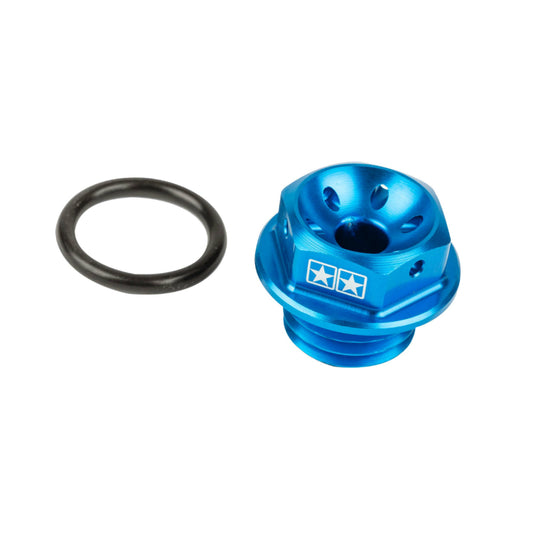 Bouchon d'huile Stage 6 MBK 50 Booster Stunt Nitro Yamaha 50 BWS Slider Aerox bleu