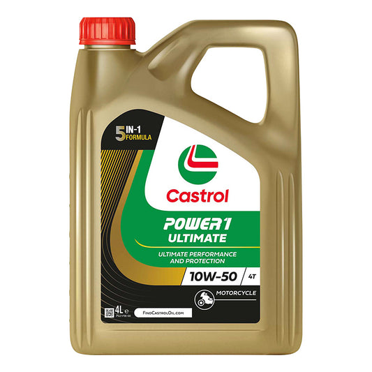 Huile moteur 4 temps Castrol Power 1 Ultimate 4T 10W50 4 L