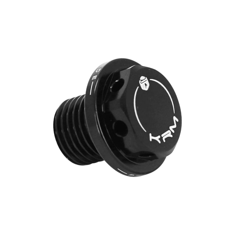 Bouchon d'huile KRM Pro Ride alu CNC noir pour MBK 50 Booster/Stunt/Nitro/Ovetto et Yamaha 50 BWS/Slider/Aerox/Neos