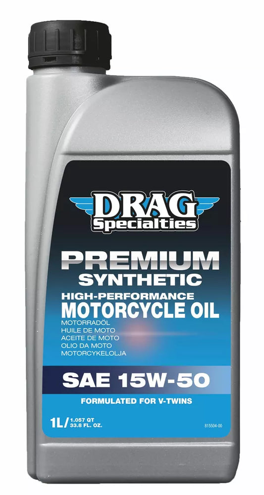 Huile de synthèse moteur 15W 50 Drag Specialties