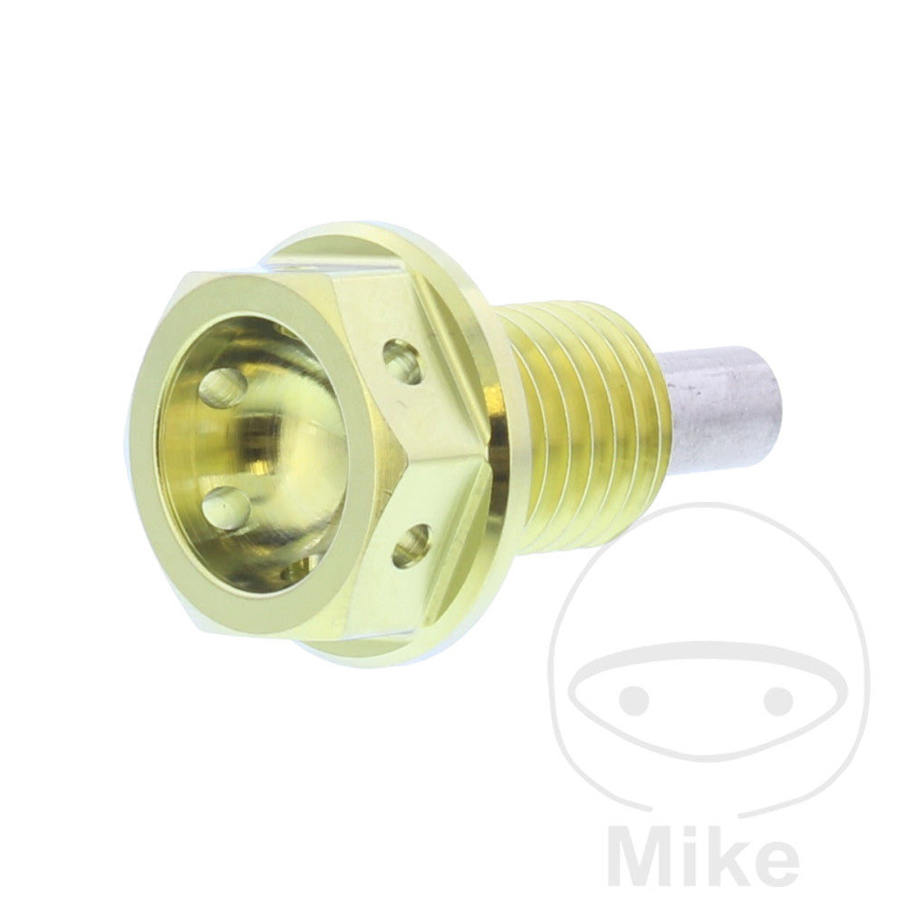 Bouchon de vidange d'huile magnétique JMP M12 x 1,50 mm 15 mm Titan Or