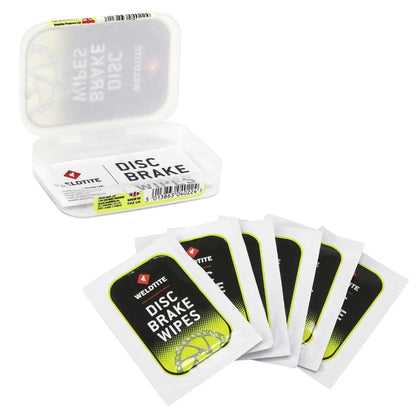 Lingettes nettoyant dégraissant disque de frein Weldtite - boîte de 6