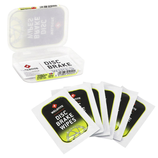 Lingettes nettoyant dégraissant disque de frein Weldtite - boîte de 6
