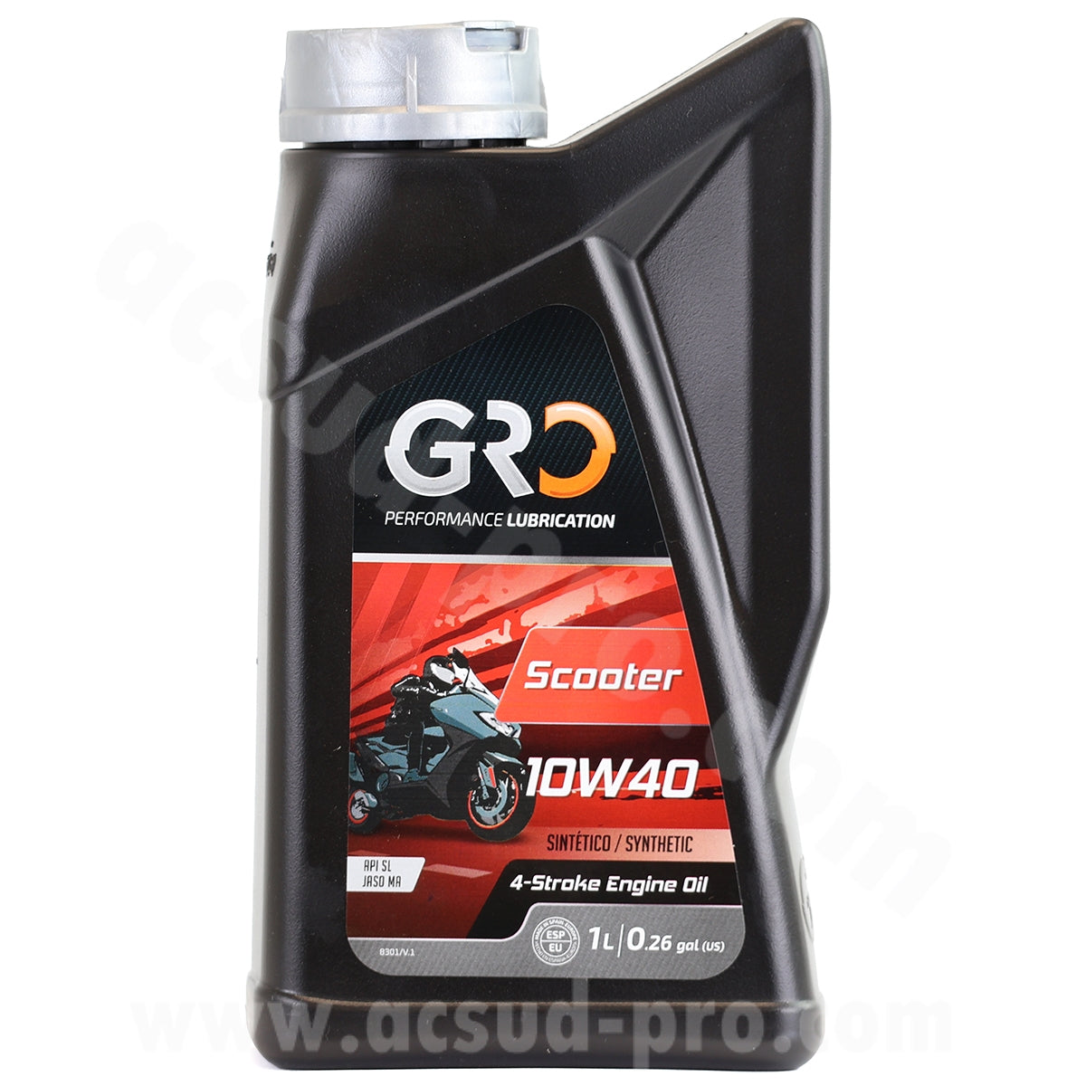 Huile Global Racing Oil 4T Scooter 10W40 synthèse 1L