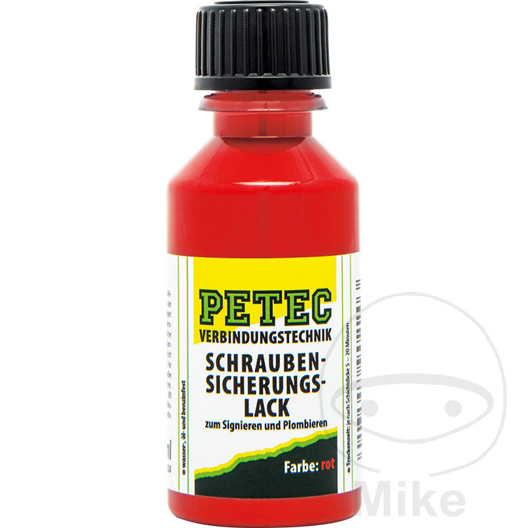 Peinture Arrêt de vis 20 ml rouge Petec