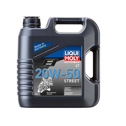 Huile moteur 4 temps Liqui Moly Moto Street 4T 20W50 minérale 4 l