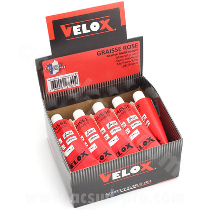 Graisse rose Velox en tube 25 g (boîte de 10 tubes)
