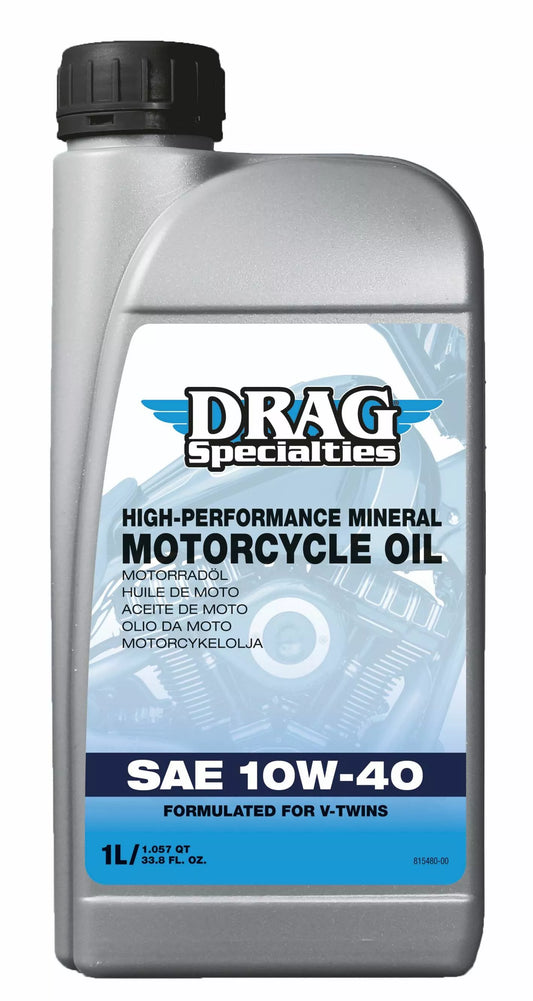 Huile moteur minérale 10W 40 DRAG SPECIALTIES OIL