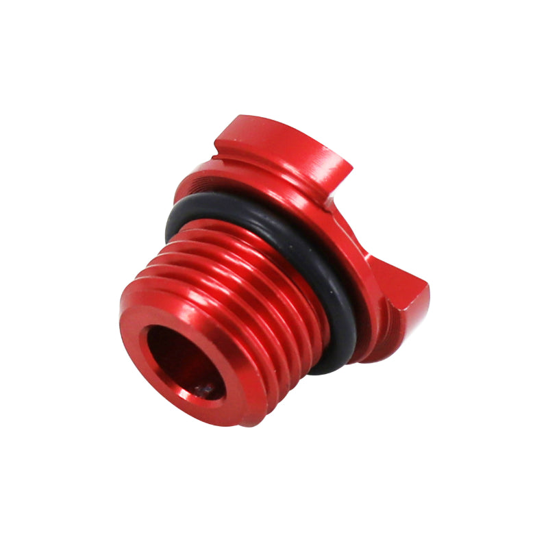Bouchon d'huile VOCA Racing Evo aluminium CNC rouge pour Derbi 50 Senda GPR