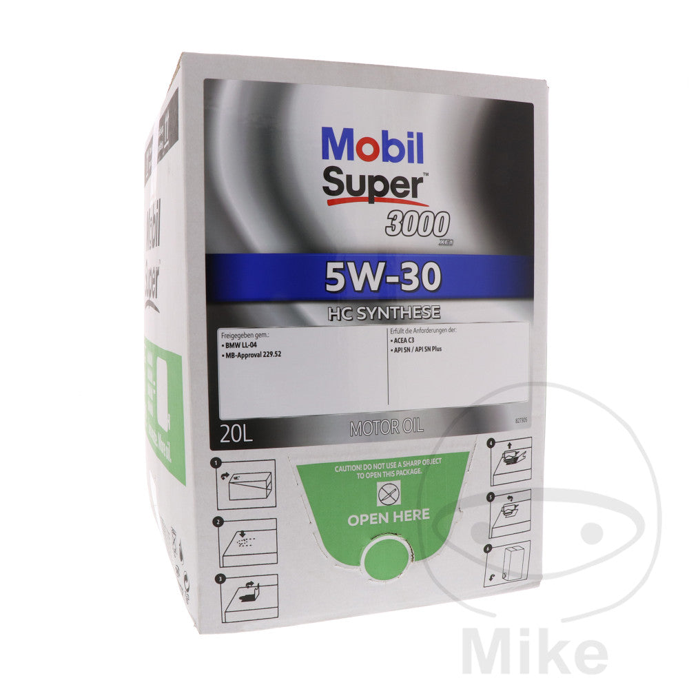 Mobil Huile Moteur 5W30 SUP 3000 20 L Bag in Box