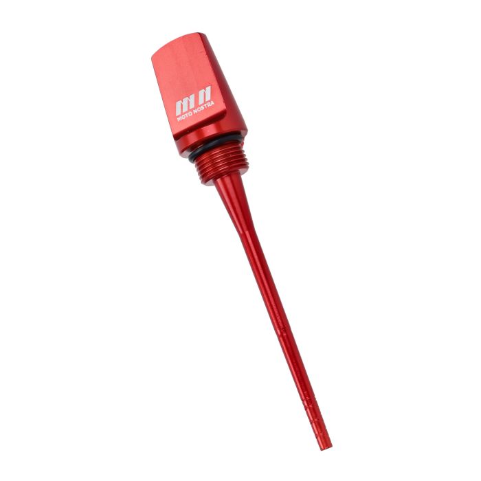 Jauge d'huile Moto-Nostra aluminium rouge GTS 125 cc, GTS 250 cc, GTS 300, GTS 310, Vespa MN1059RD