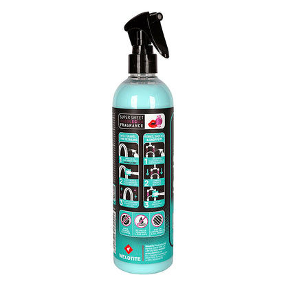 Nettoyant vélo Weldtite pour fourche et pneu Silicone Slick n Shine 400 ml