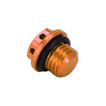 Bouchon d'huile 50 a boite Krm Pro Ride pour minarelli 50 AM6-BETA 50 rr-rieju 50 mrt-sherco 50 SM-R, se-r alu CNC orange