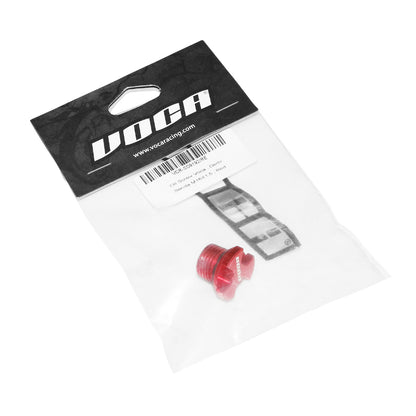 Bouchon d'huile boîte VOCA pour Derbi 50 Senda GPR rouge