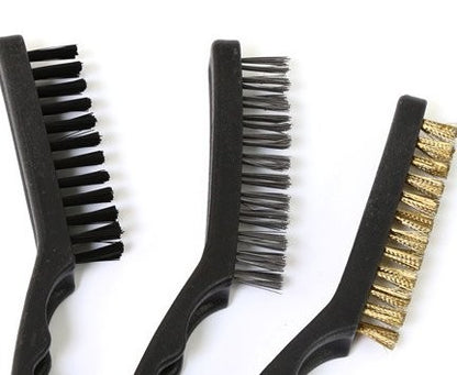 Lot de 3 brosses métalliques de nettoyage pour chaîne GRAND MODÈLE BRAZOLINE