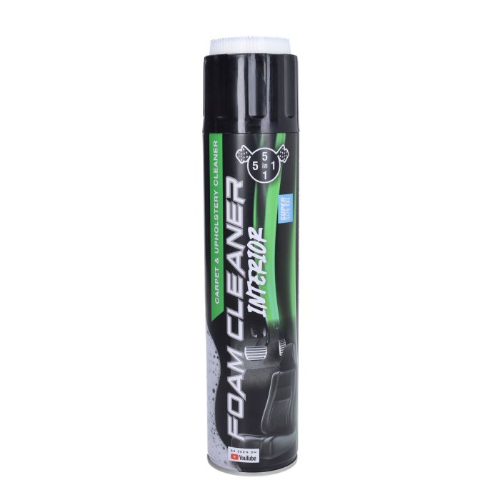 Nettoyant pour tissus d'ameublement 5 en 1 casque/selle/vêtements - Bombe aérosol 650 ml