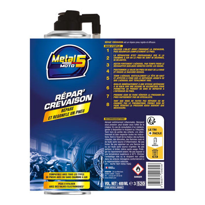 Répar' Crevaison 400 ml Metal 5