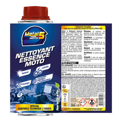 Nettoyant essence moto Metal 5 300 ml