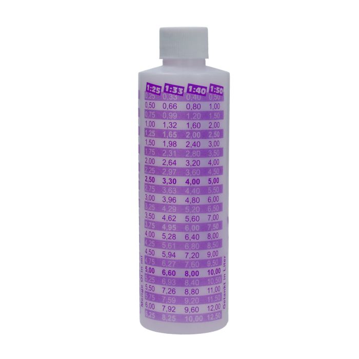 Doseur gradué Schmitt 2T huile de mélange 250 ml pourpre