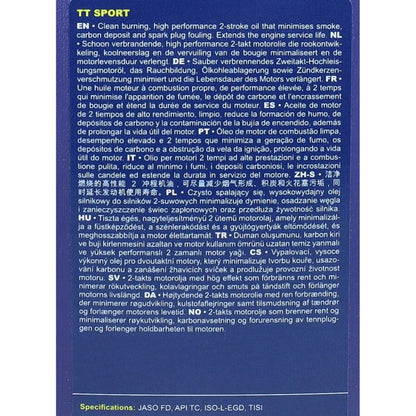 Huile 2 temps Putoline synthétique TT Sport 1L