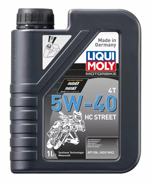 Huile moteur 4 temps Liqui Moly HC Street 4T 5W40 synthétique 1 L