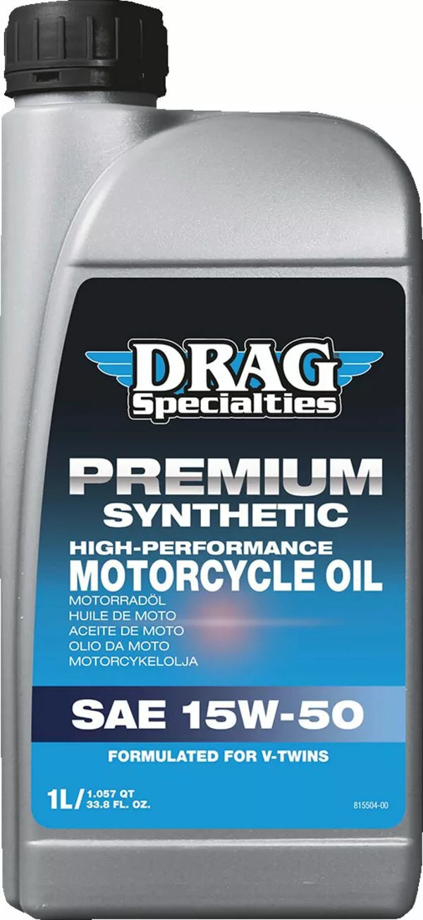 Huile de synthèse moteur 15W 50 Drag Specialties