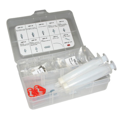 Kit de purge frein à disque BRAKCO pour frein hydraulique huile minérale et DOT avec adaptateurs