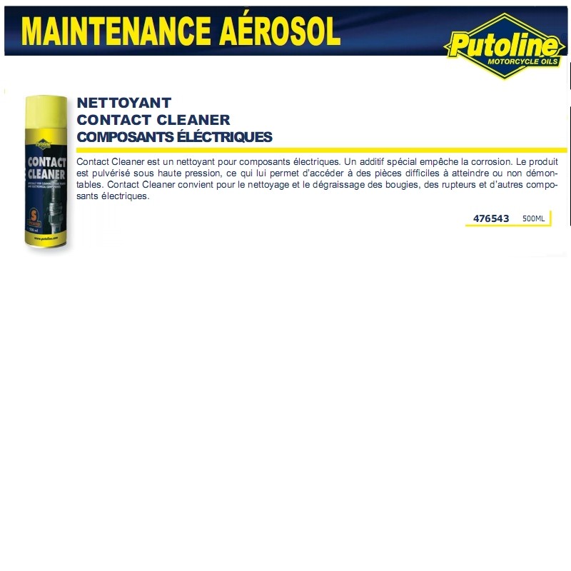 Nettoyant contact spécial composants électriques Putoline 500 ml