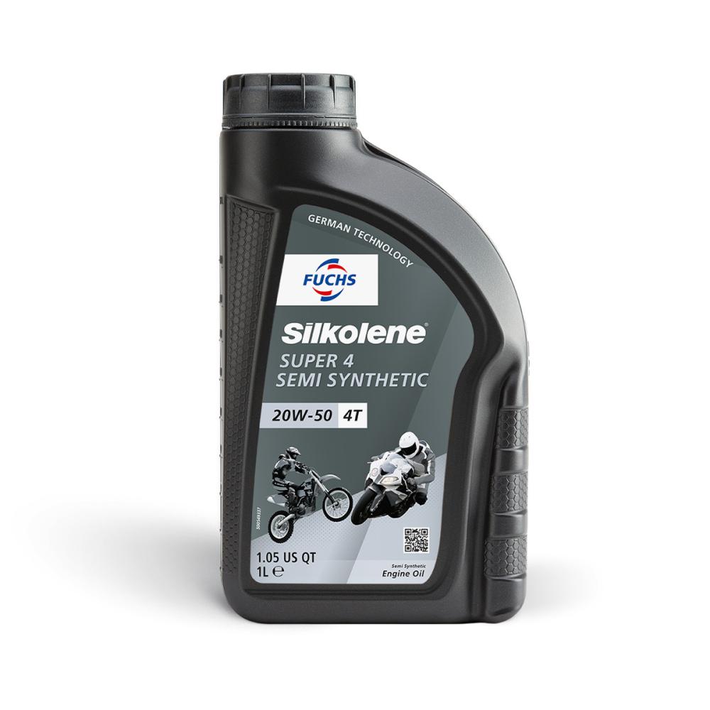 Silkolene Super 4 20W50 Huile moteur 4T semi-synthèse 1L